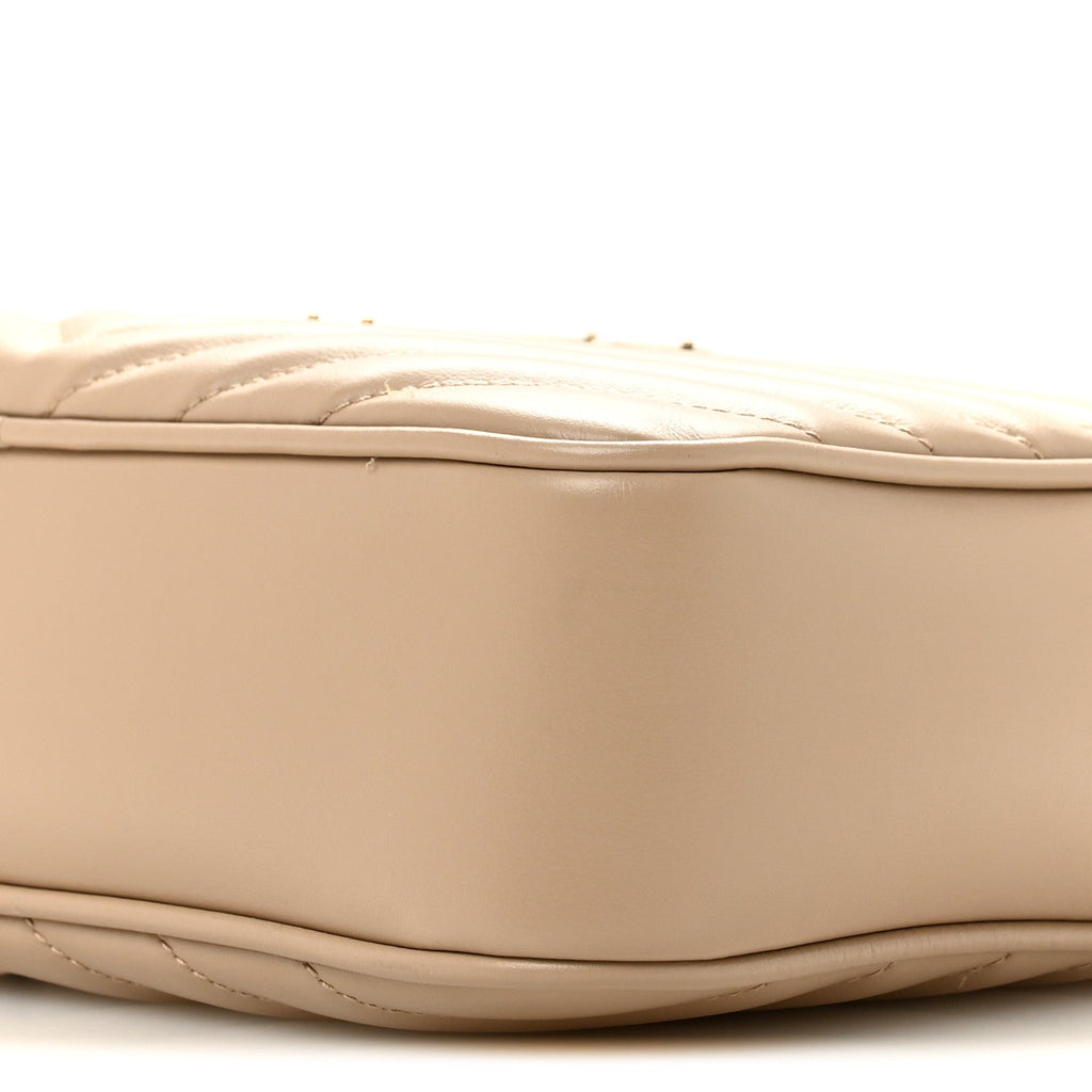 Calfskin Matelasse Monogram Lou Camera Bag Dark Beige