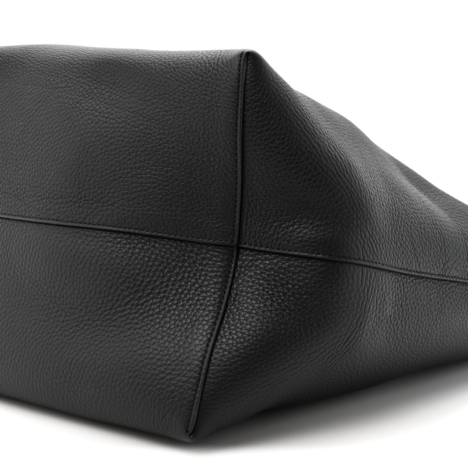 Grained Calfskin Large N/S Park Tote Black