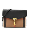 Derby Calfskin House Check Small Macken Crossbody Bag Black