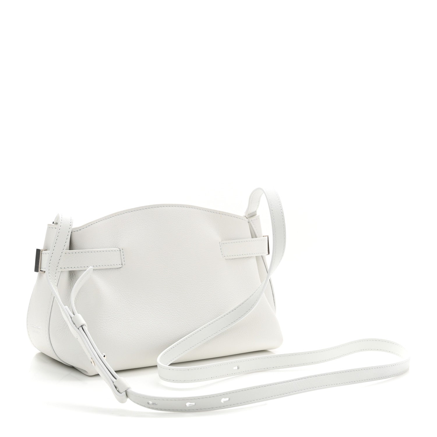 Calfskin Small Hug Pouch White