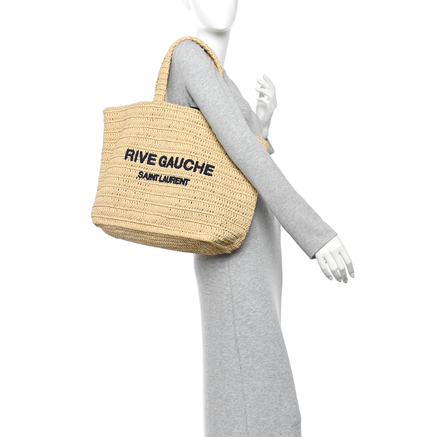 Raffia Rive Gauche Tote Natural