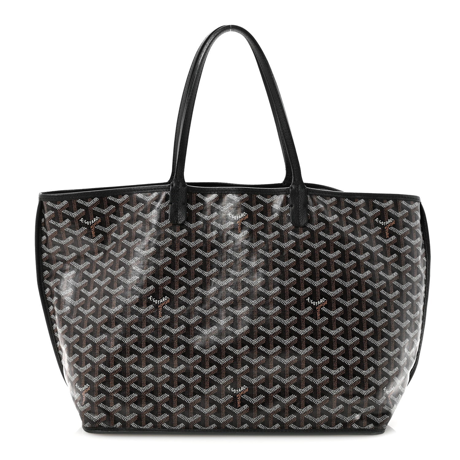 Goyardine Reversible Anjou PM Black Black