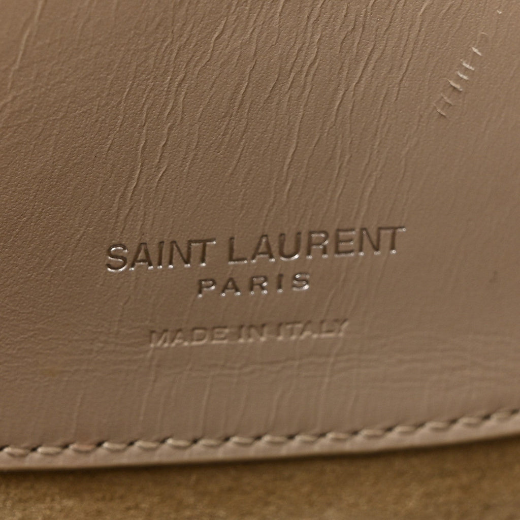 Shiny Calfskin Le 37 Small Bucket Bag Sea Salt