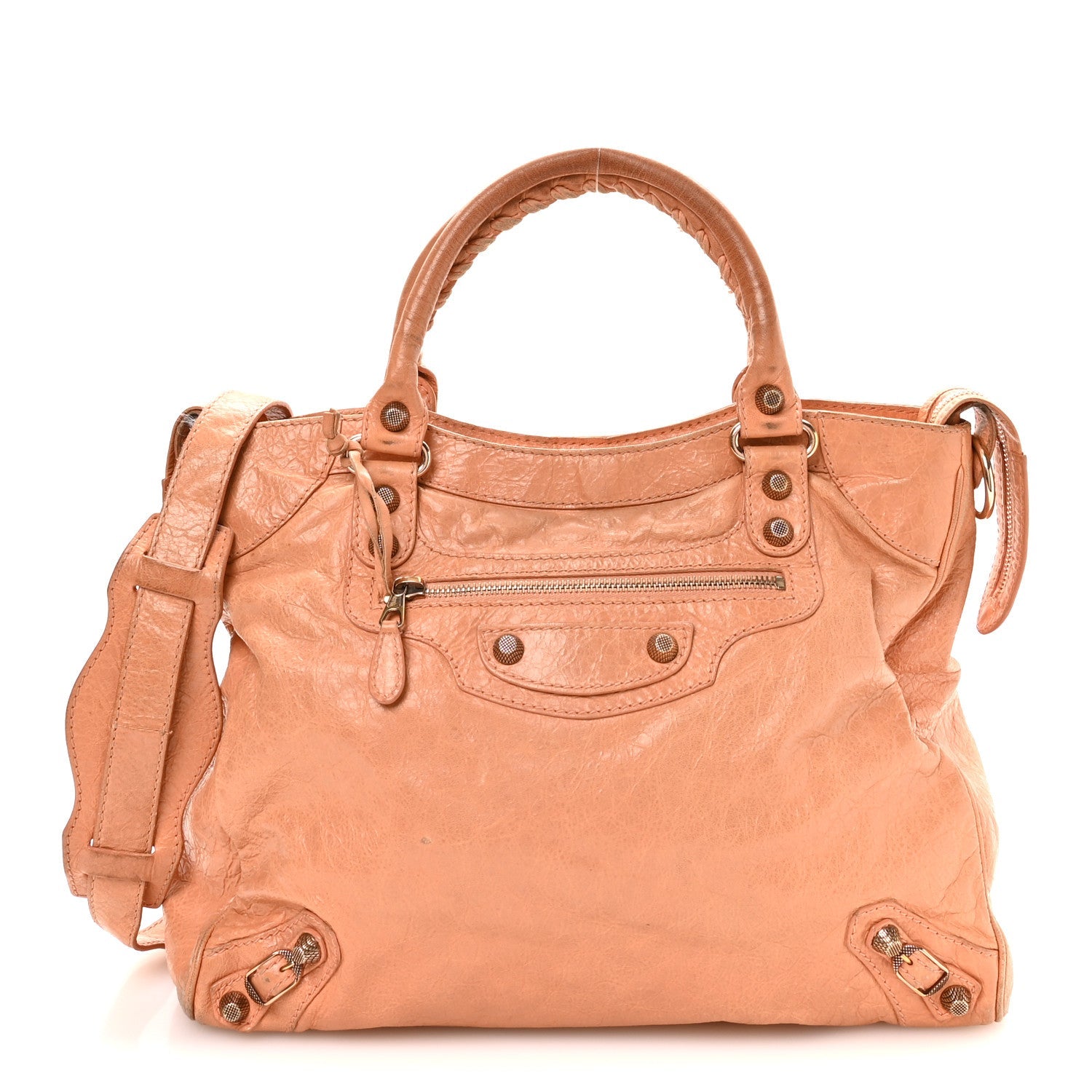 Agneau Giant 12 Rose Gold Hardware Velo Rose Blush