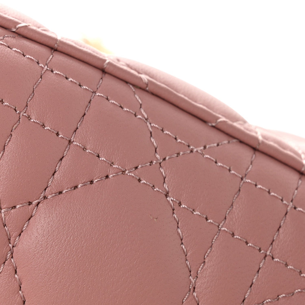 Lambskin Cannage Small My ABCDior Lady Dior Pink