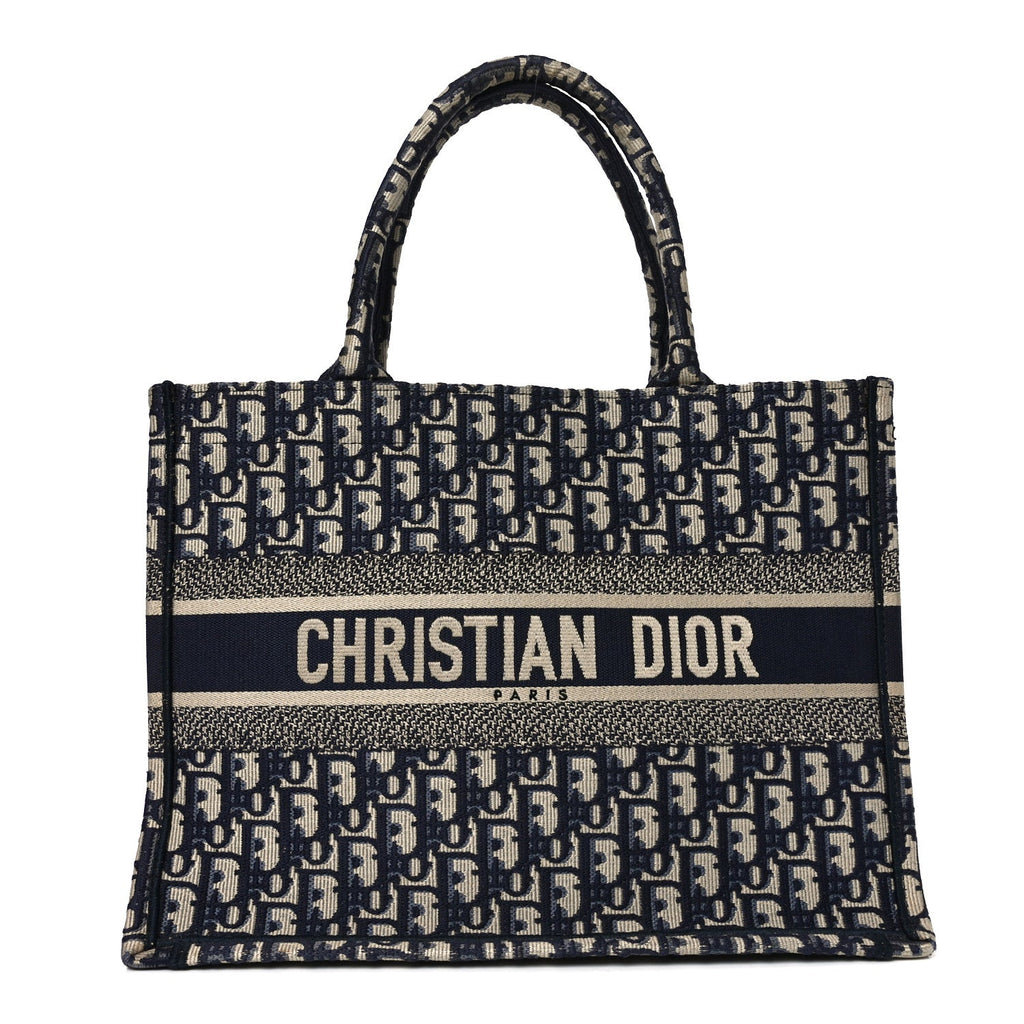 Oblique Medium Book Tote Blue Multicolor