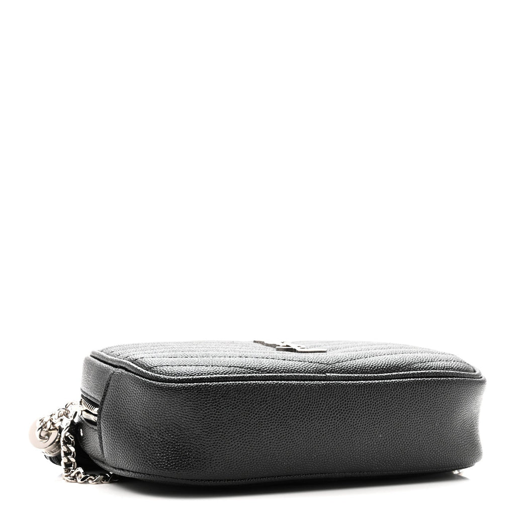 Grain De Poudre Matelasse Monogram Mini Lou Camera Bag Black