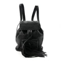 Calfskin Small Bamboo Backpack Black