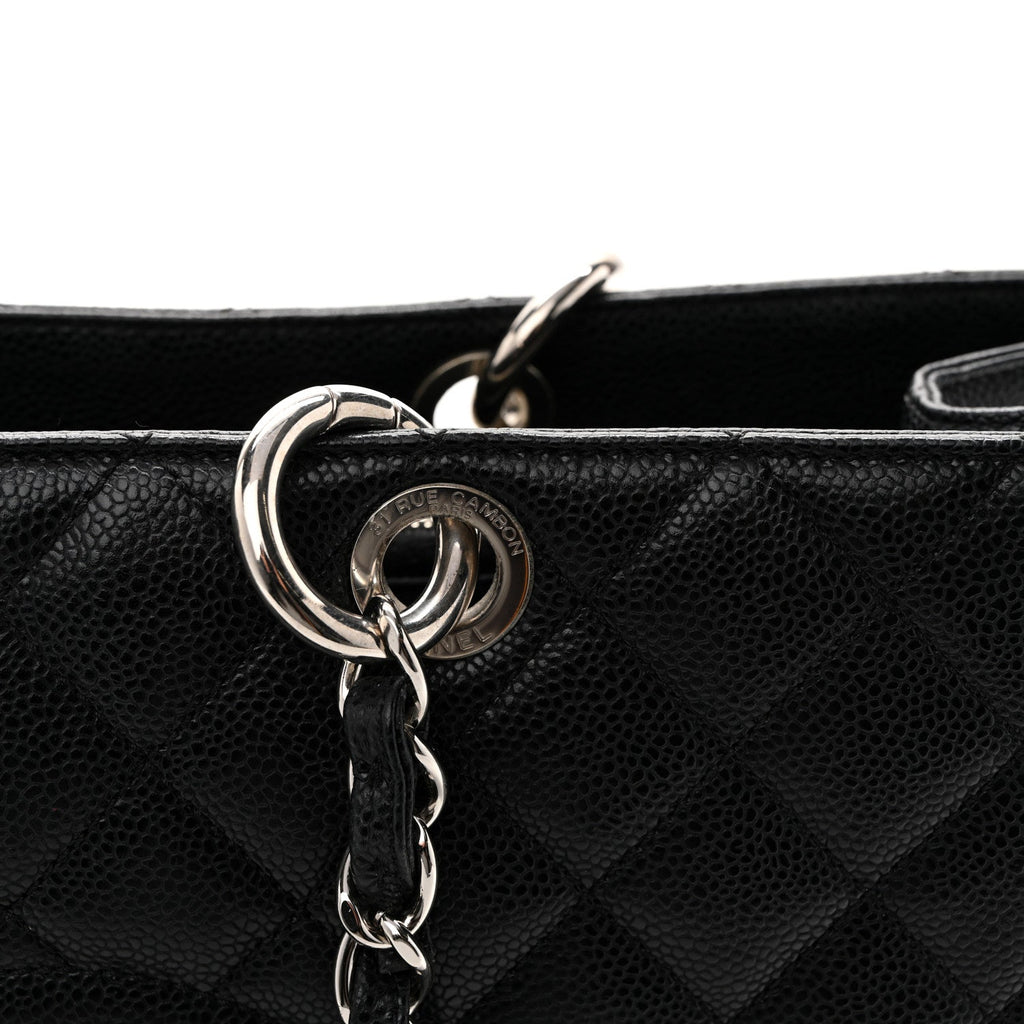 Caviar Quilted XL Grand Shopping Tote GST Black