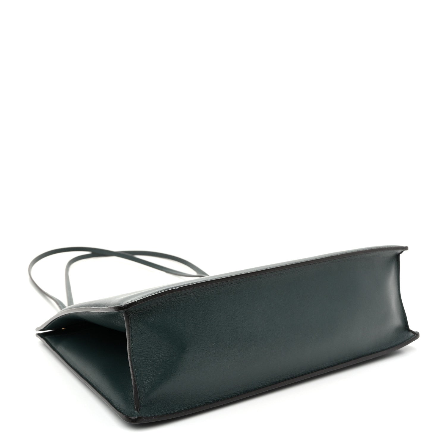 Smooth Calfskin Medium Clasp Shoulder Bag Forest
