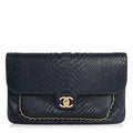 Snakeskin CC Unchained Clutch Navy