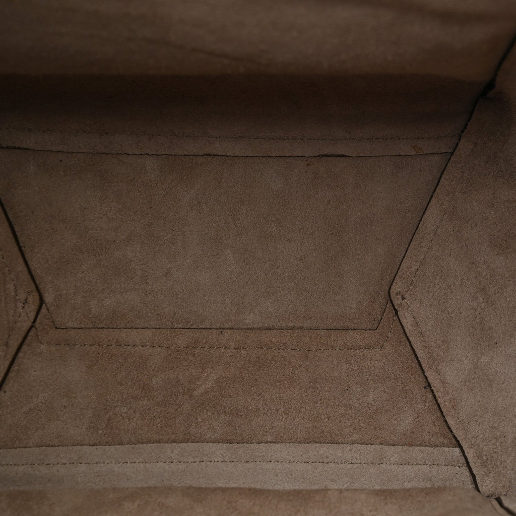 Soft Grained Calfskin Sangle Bucket Bag Taupe