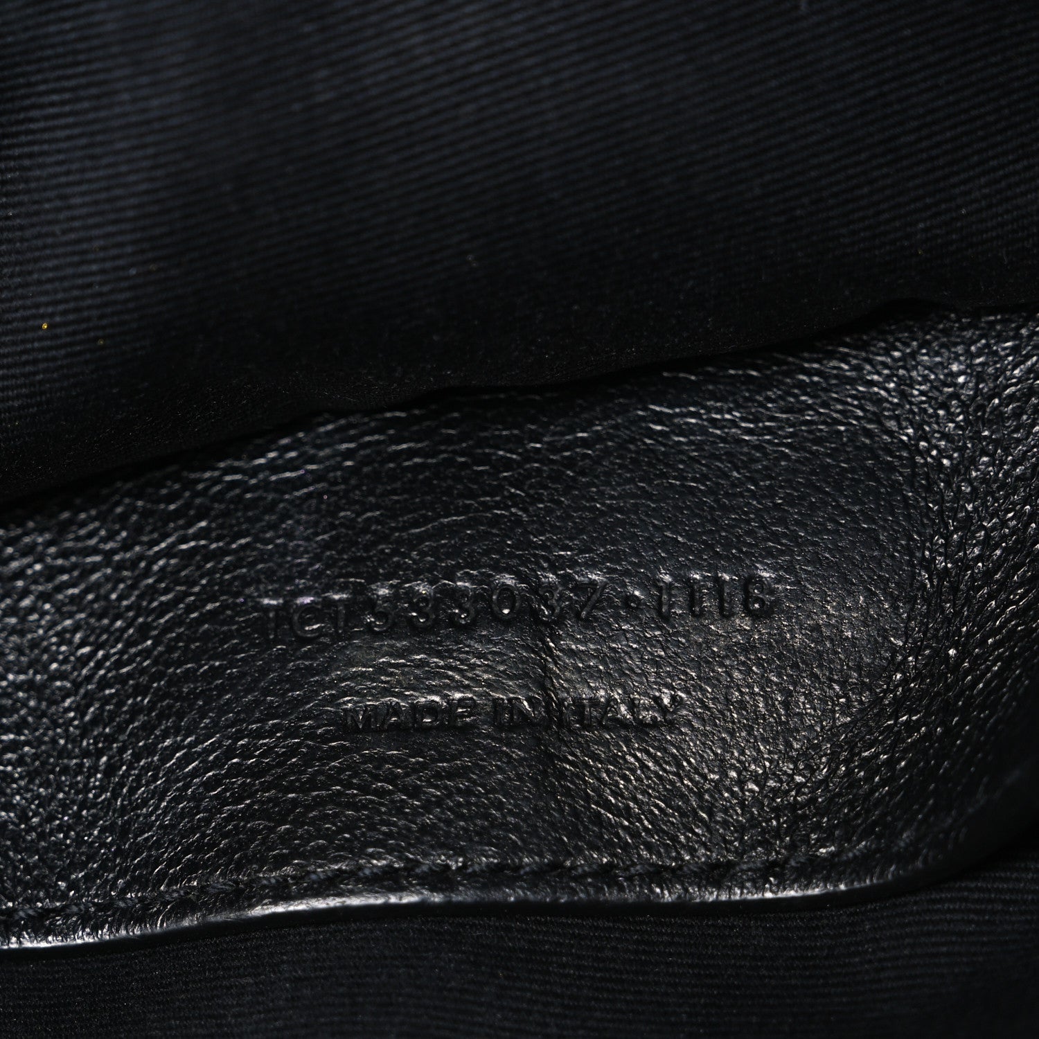 Crinkled Calfskin Matelasse Monogram Baby Niki Chain Satchel Black