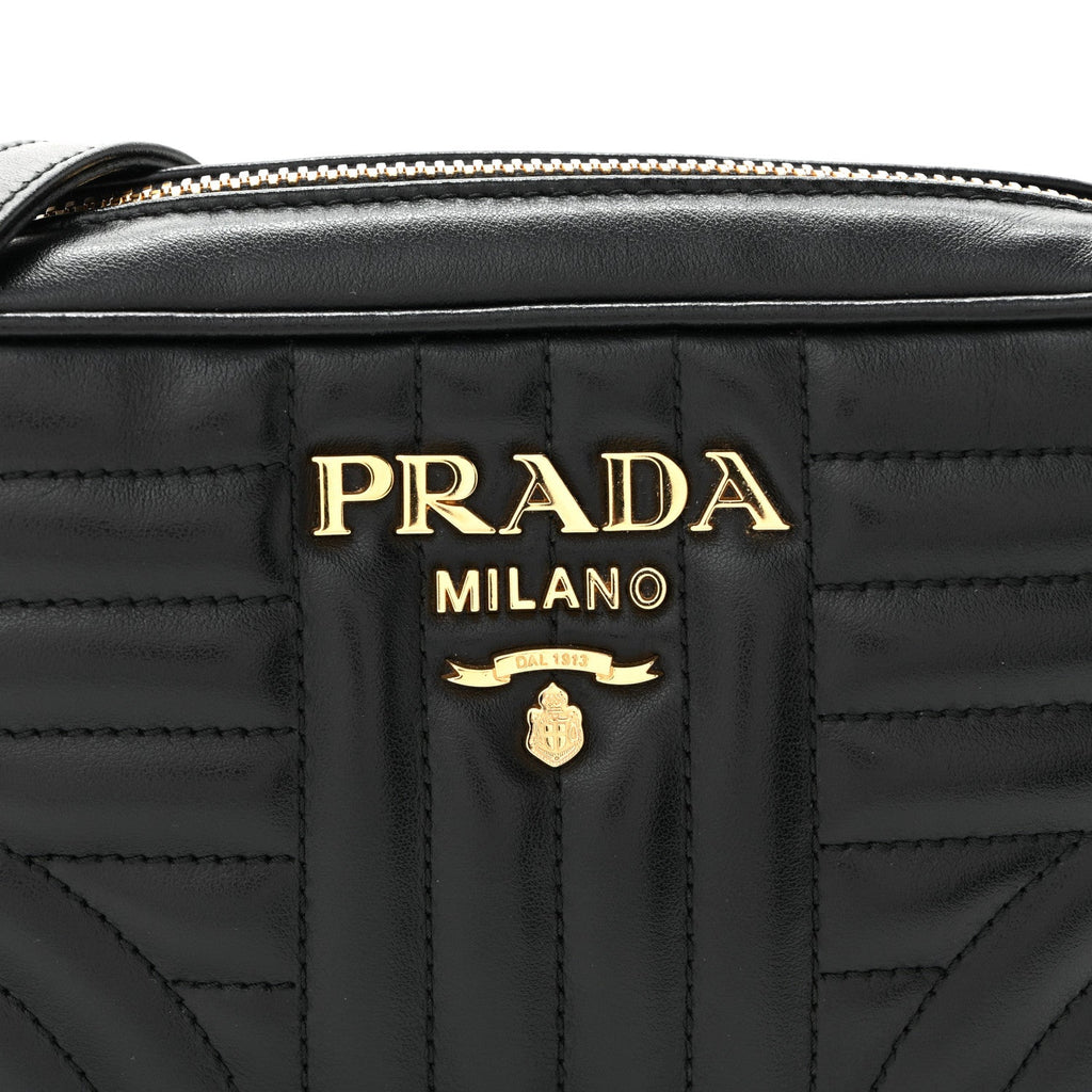 Soft Calfskin Diagramme Crossbody Bag Black