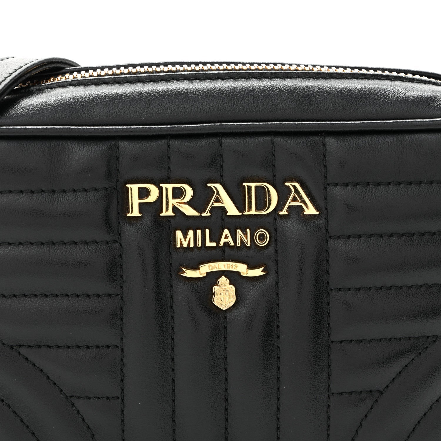 Soft Calfskin Diagramme Crossbody Bag Black