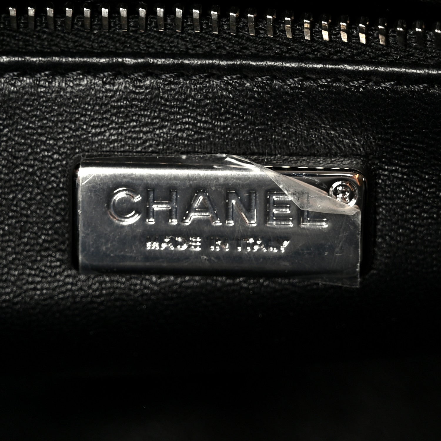 Satin Strass Mini Flap Silvery Black