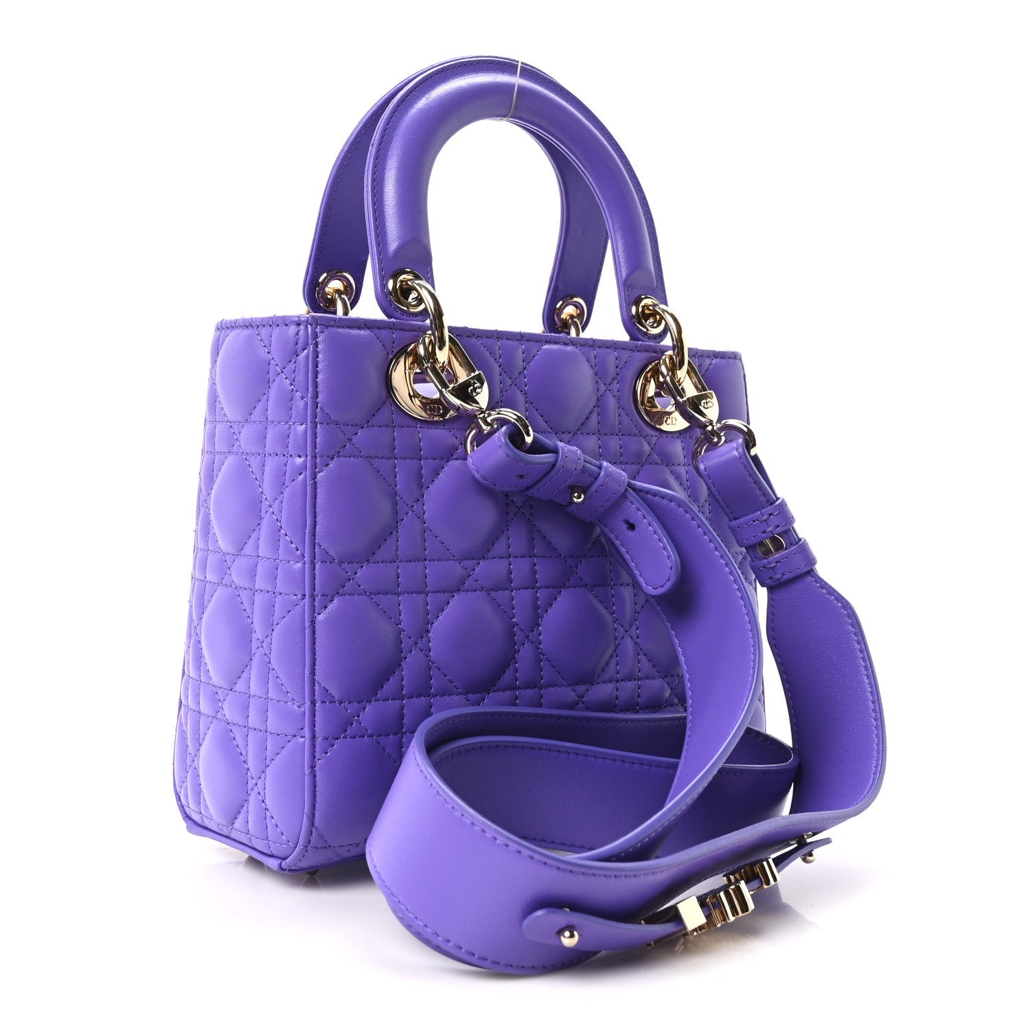 Lambskin Cannage Small My ABCDior Lady Dior Purple