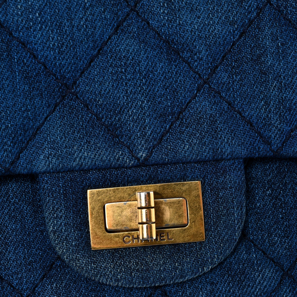 Denim Quilted 2.55 Reissue 226 Double Flap Blue