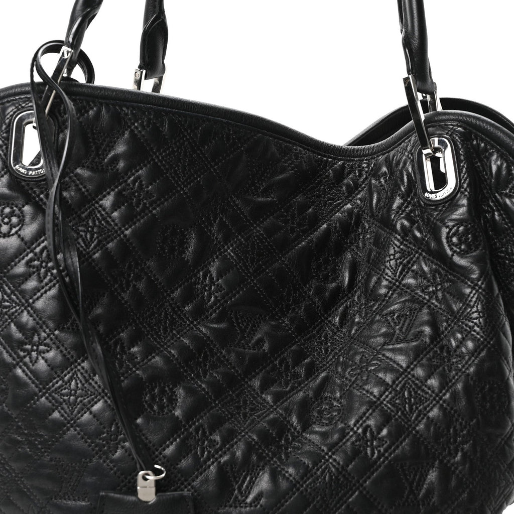 Monogram Lambskin Antheia Lilia GM Black