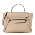 Grained Calfskin Micro Belt Bag Light Taupe