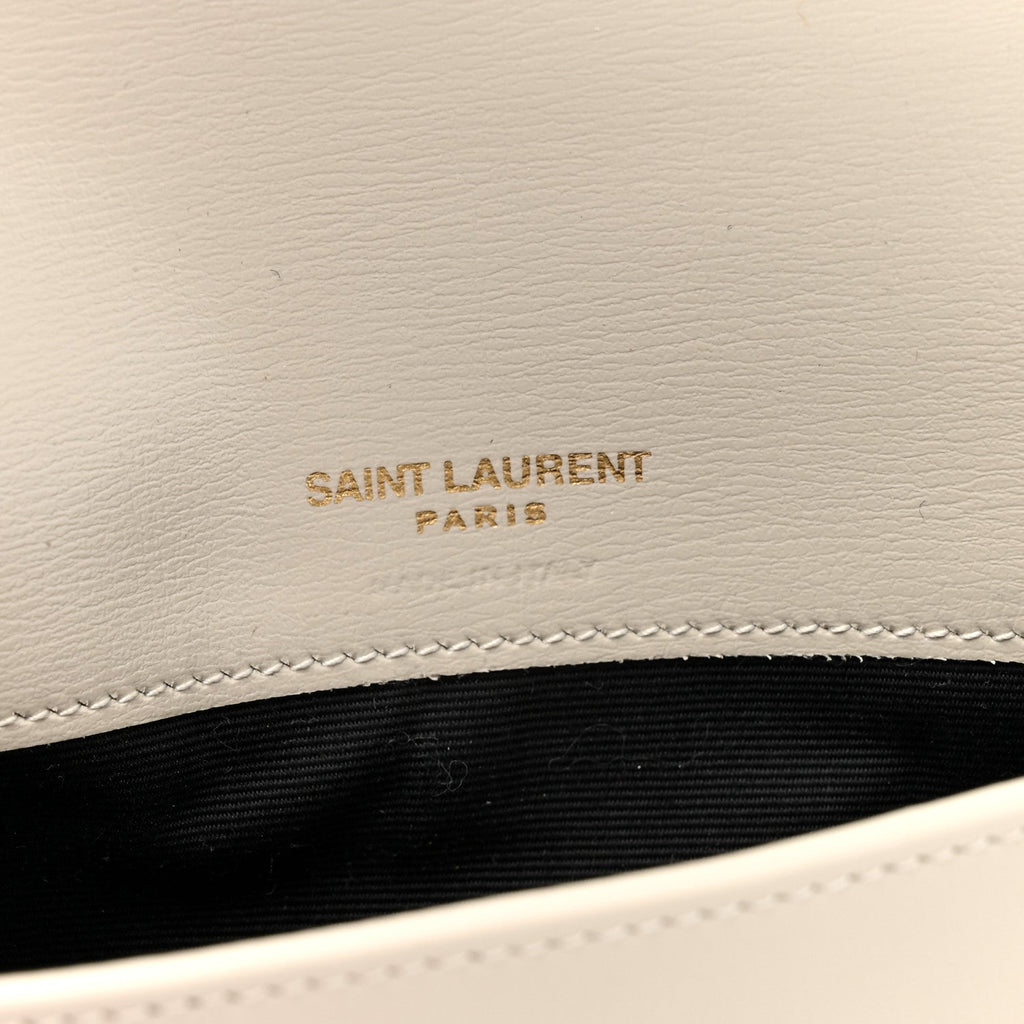 Smooth Calfskin Monogram Phone Holder Crossbody Crema Soft