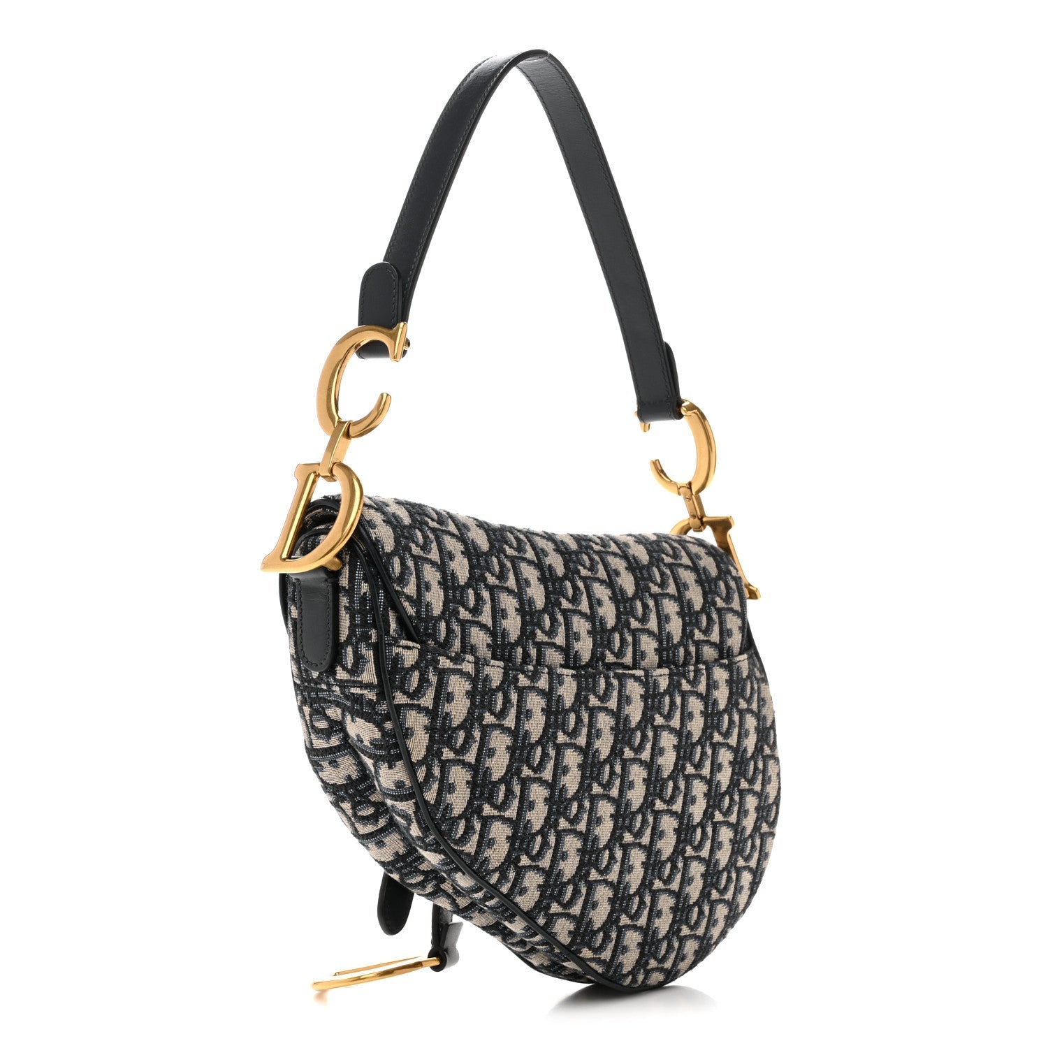 Oblique Saddle Bag Blue