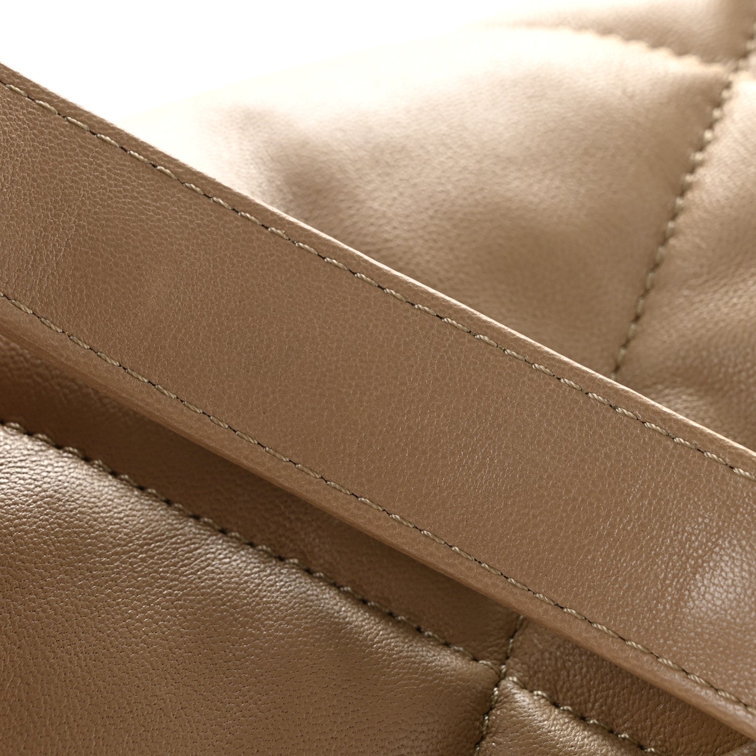 Lambskin Quilted Large Chanel 19 Flap Dark Beige