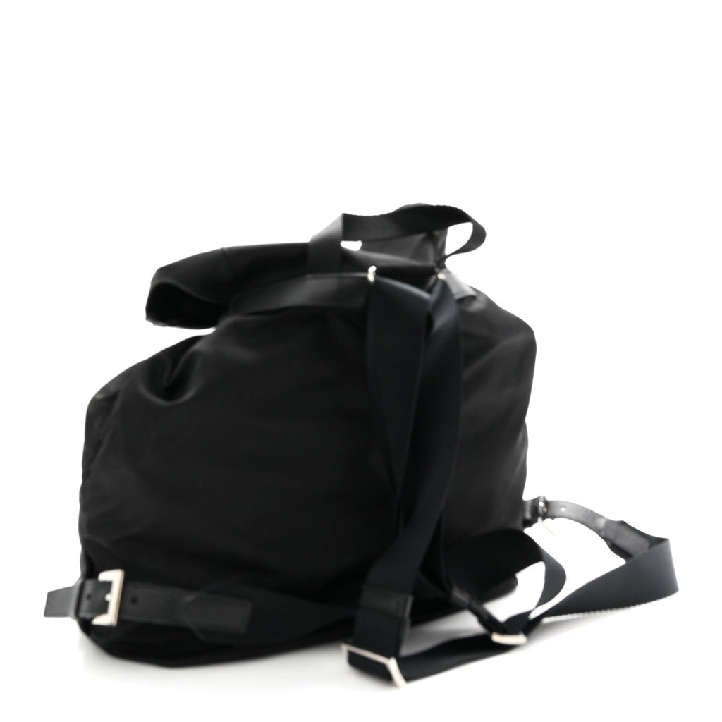 Re-Nylon Vela Saffiano Medium Backpack  Black