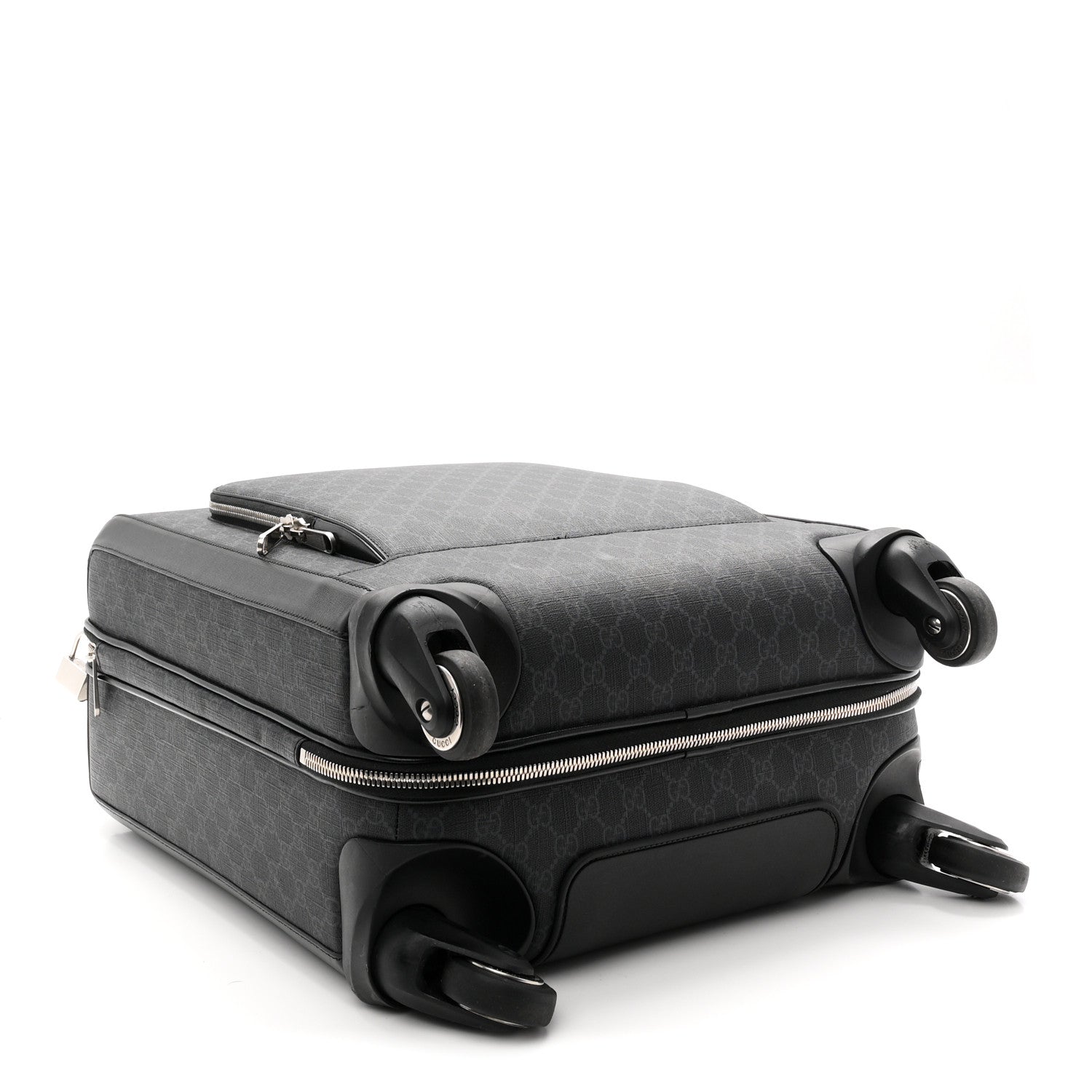 GG Supreme Monogram Calfskin Carry On Trolley Black
