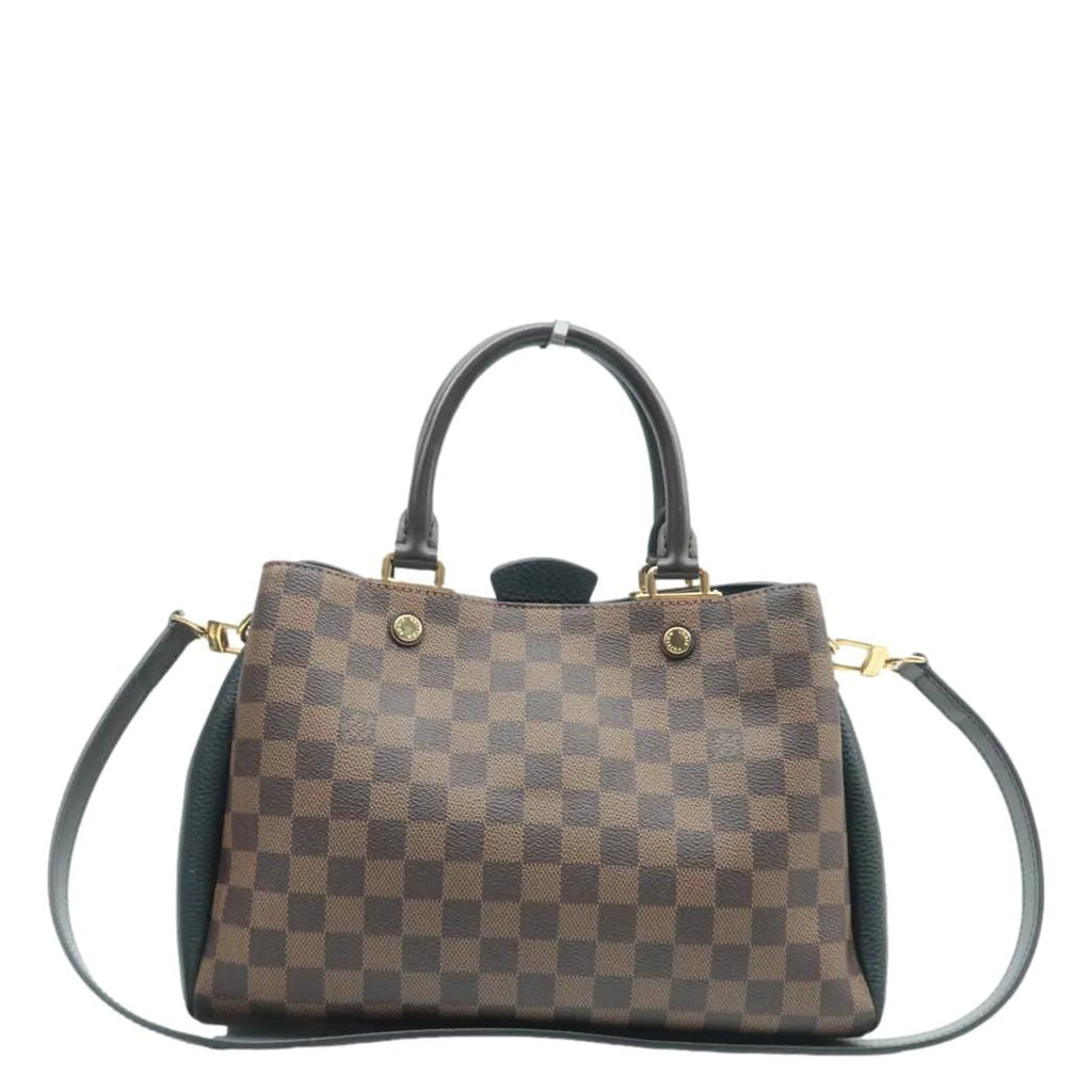 LOUIS VUITTON Brittany Damier Ebene Shoulder Bag Brown