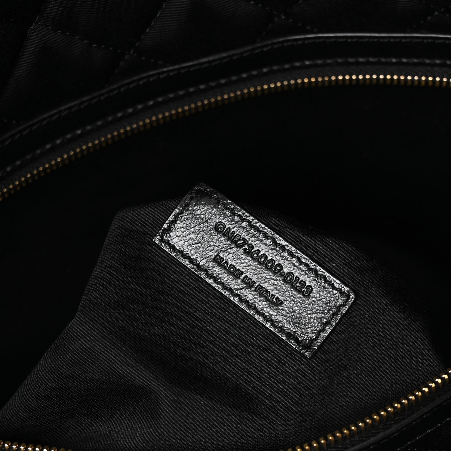 Calfskin Quilted ES Giant Travel Bag Black