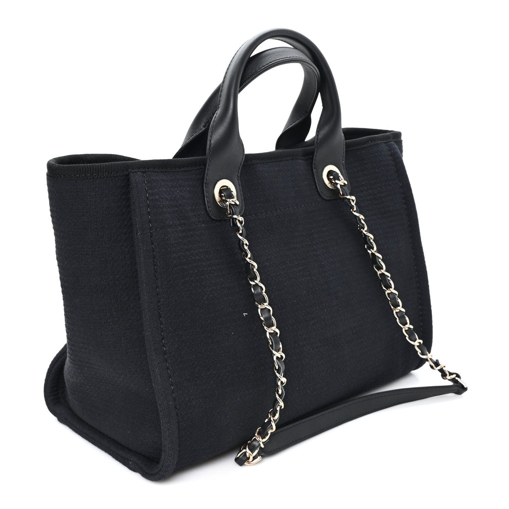 Mixed Fibers Small Deauville Tote Black