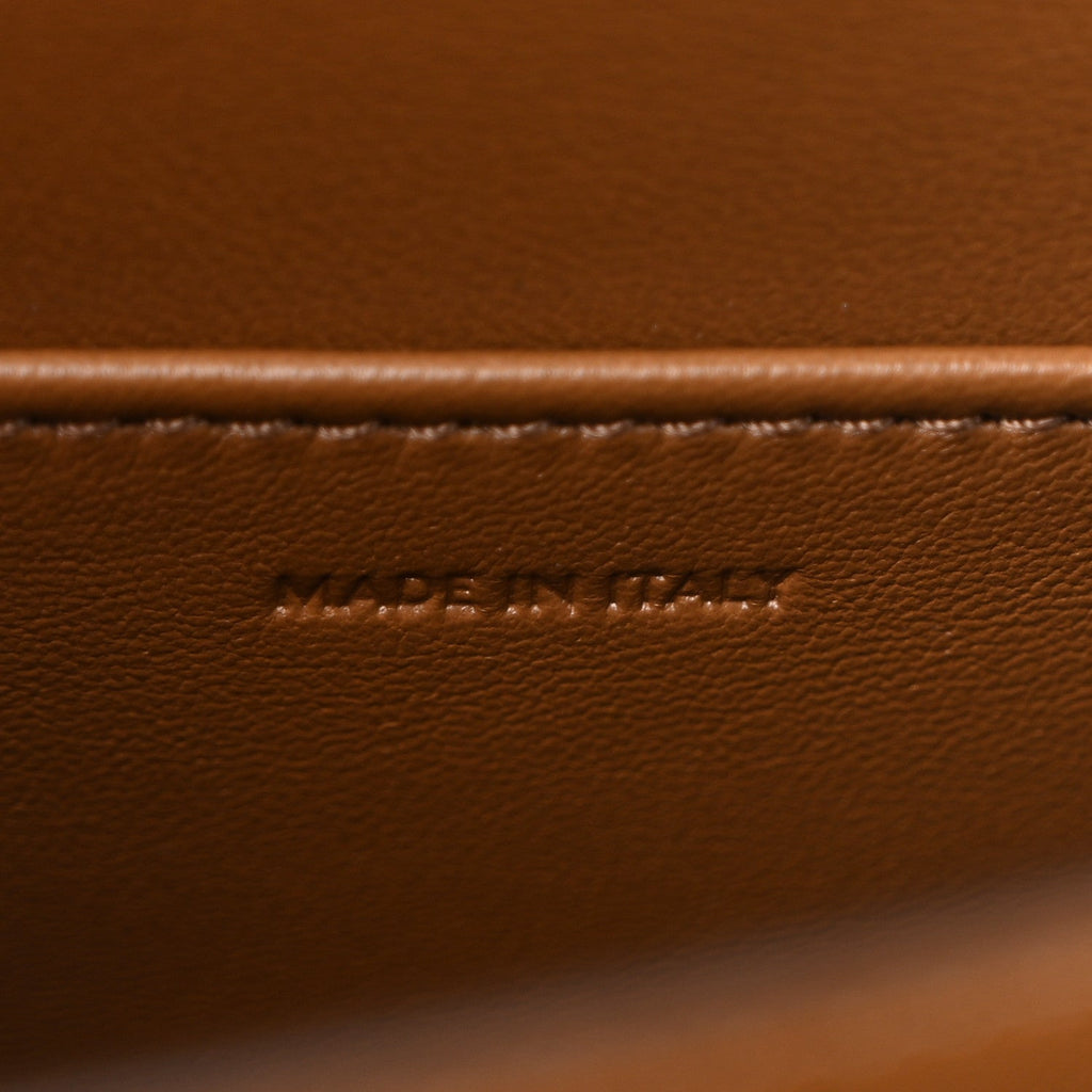 Box Calfskin Teen Classic Box Flap Bag Camel