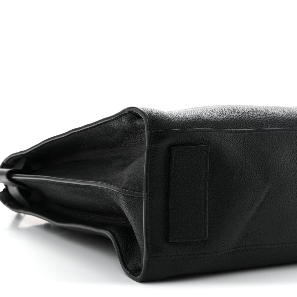 Grained Calfskin Sac De Jour Souple North South Tote Black