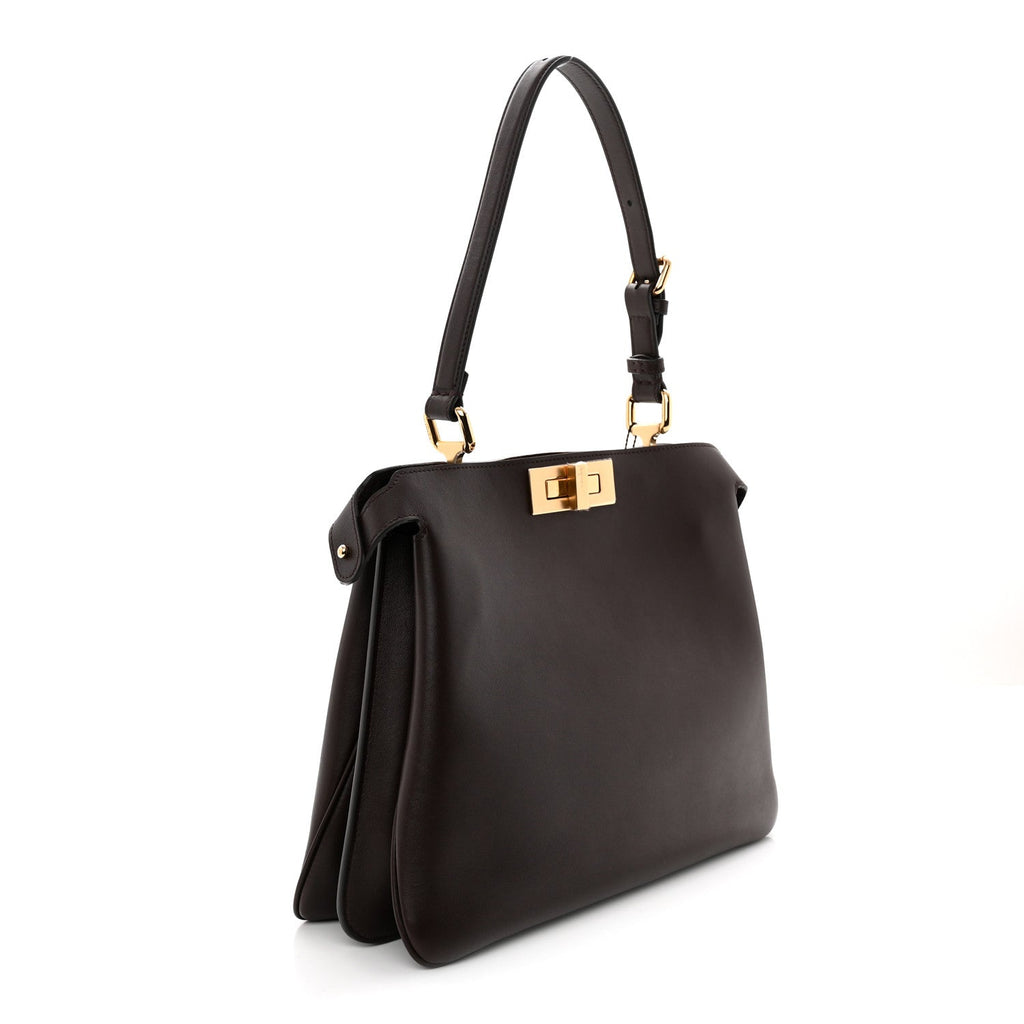 Vitello Medium Soft Peekaboo  Dark Brown