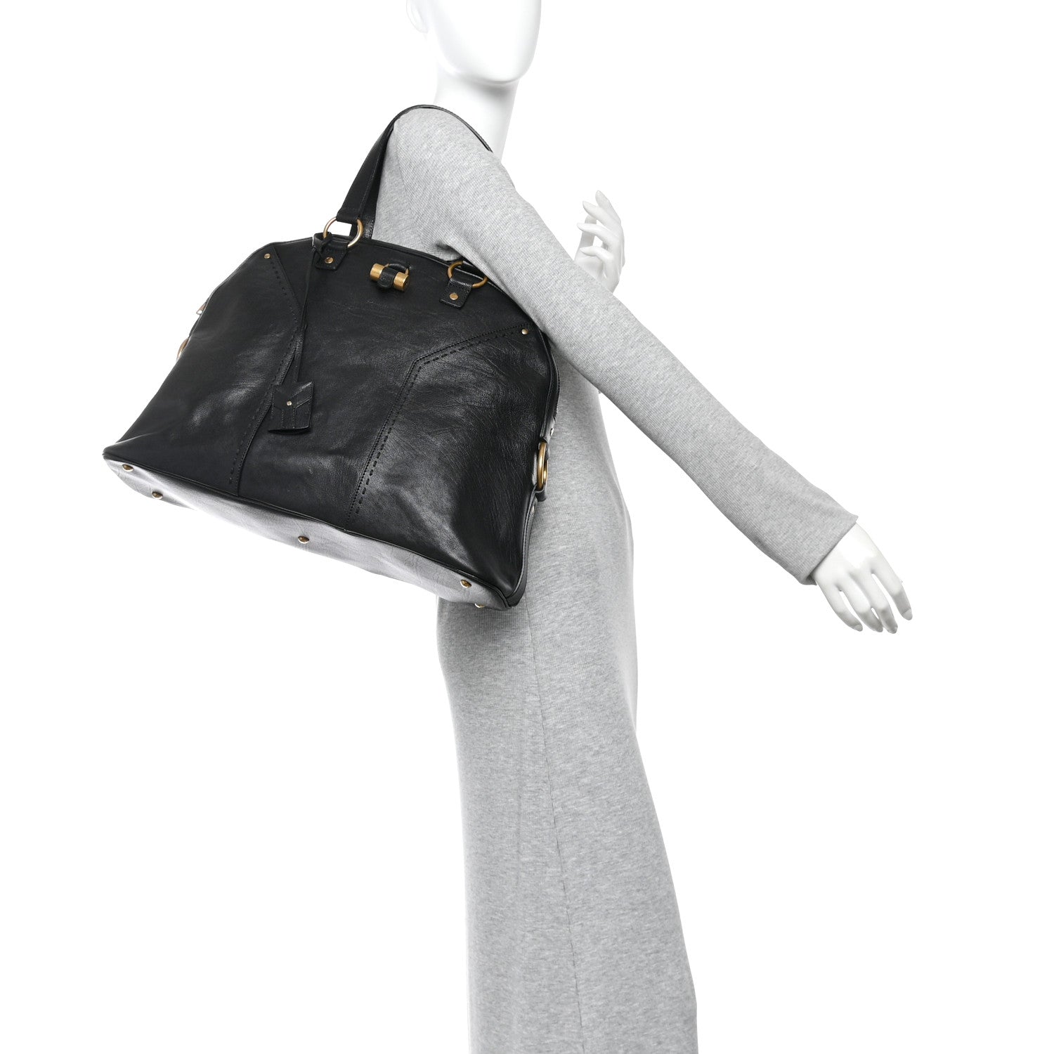 Calfskin Oversized Muse Black