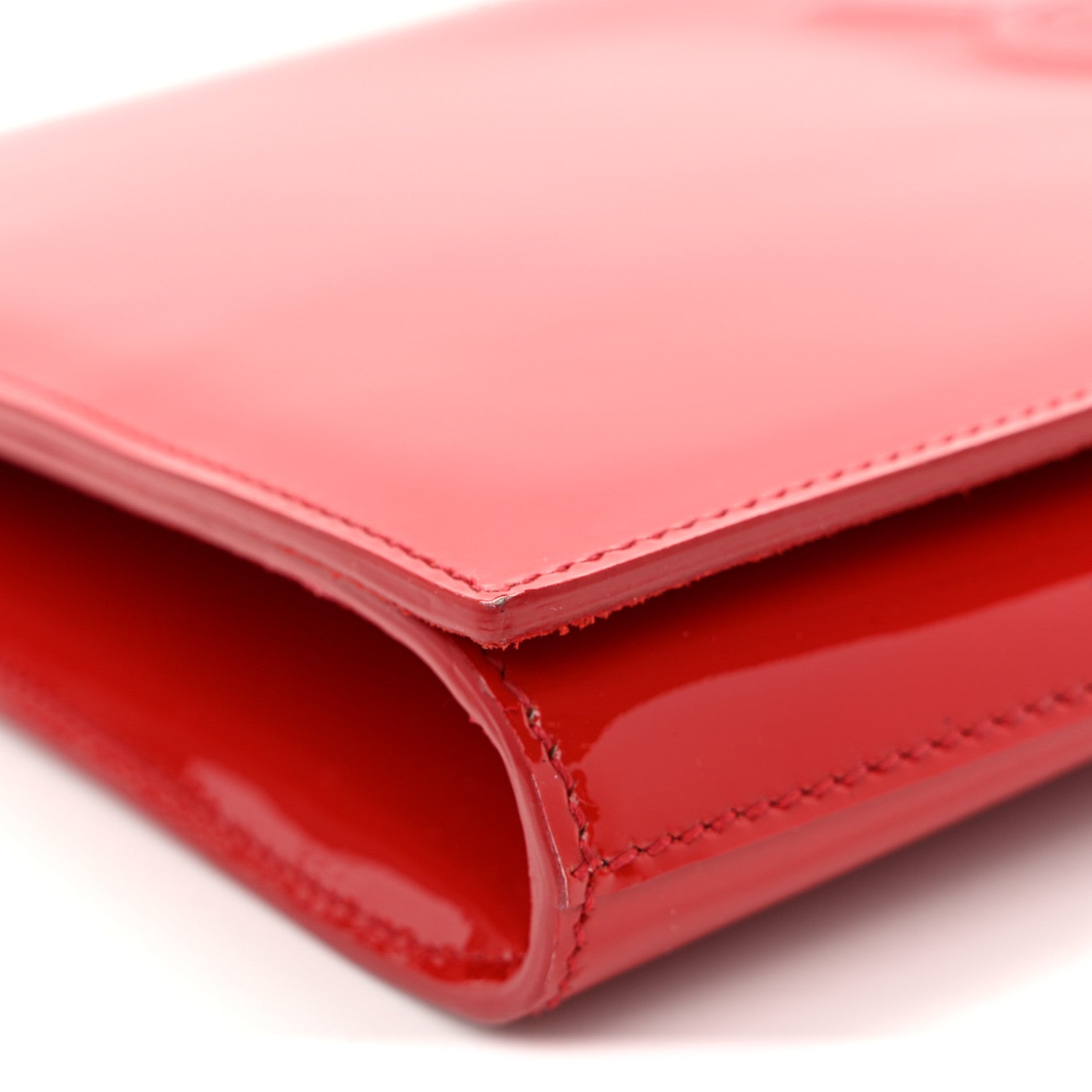 Patent Monogram Large Belle De Jour Clutch Red