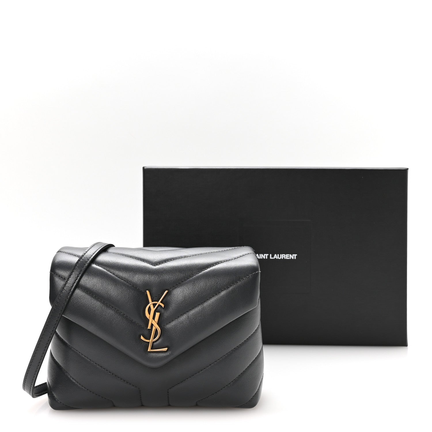 Calfskin Y Quilted Monogram Toy Loulou Crossbody Bag Storm