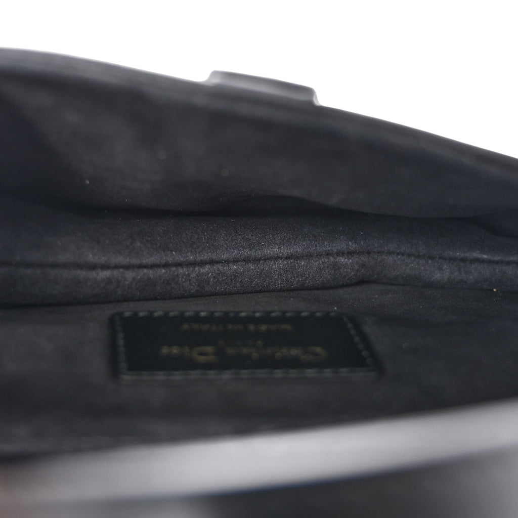 Calfskin Mini Saddle Bag Black