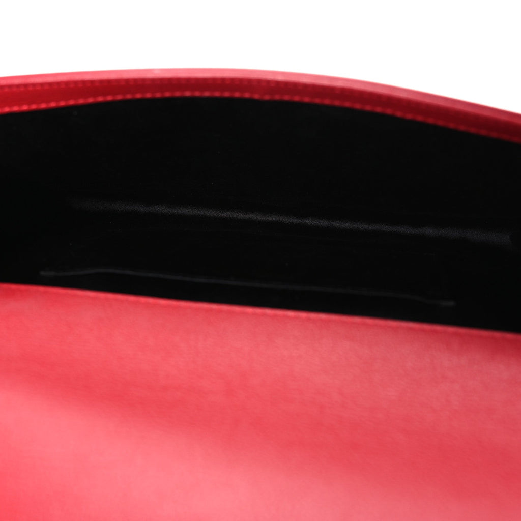 Calfskin Monogram Large Belle De Jour Clutch Red