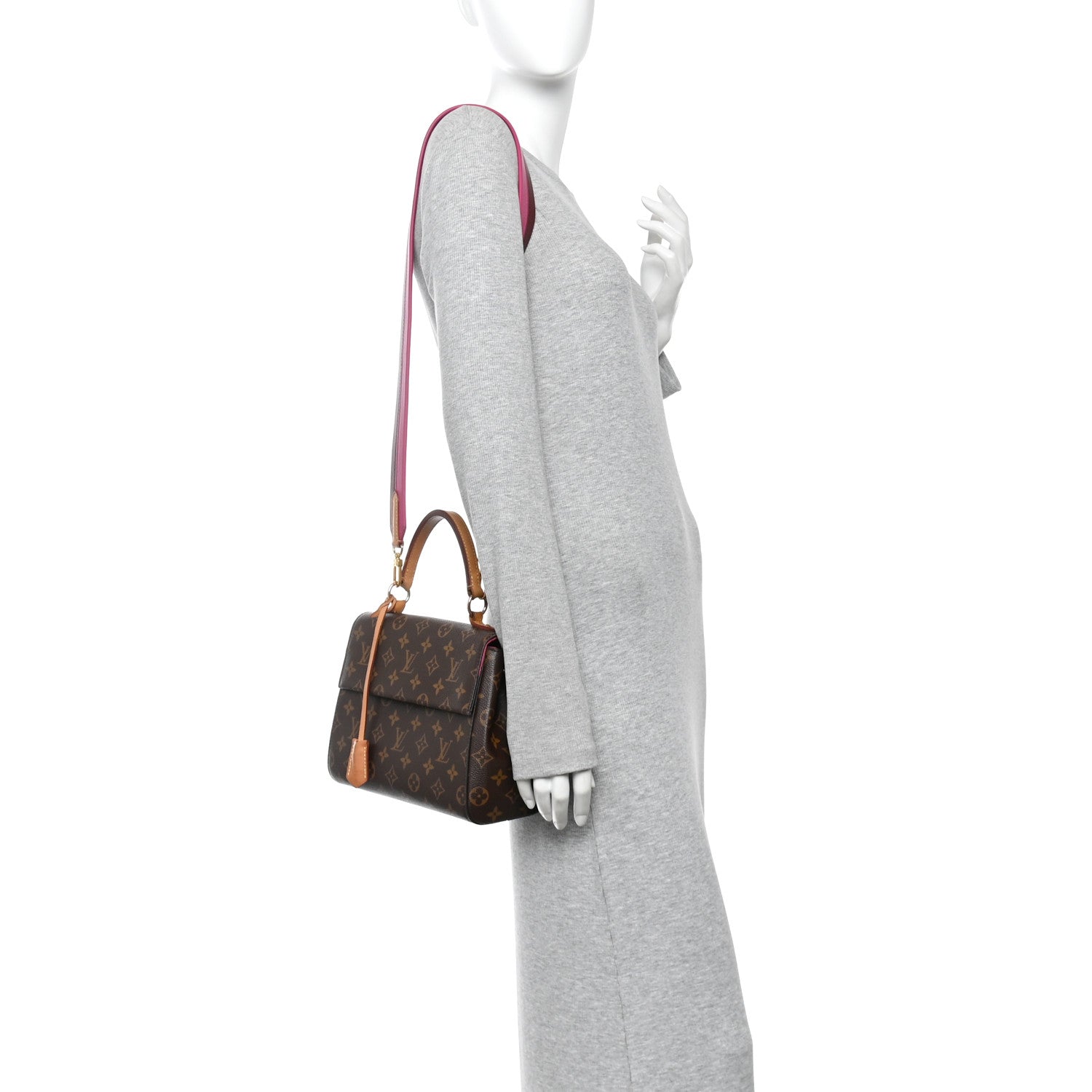 Monogram Cluny BB Bordeaux Fuchsia