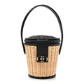Wicker CD Bucket Bag Black