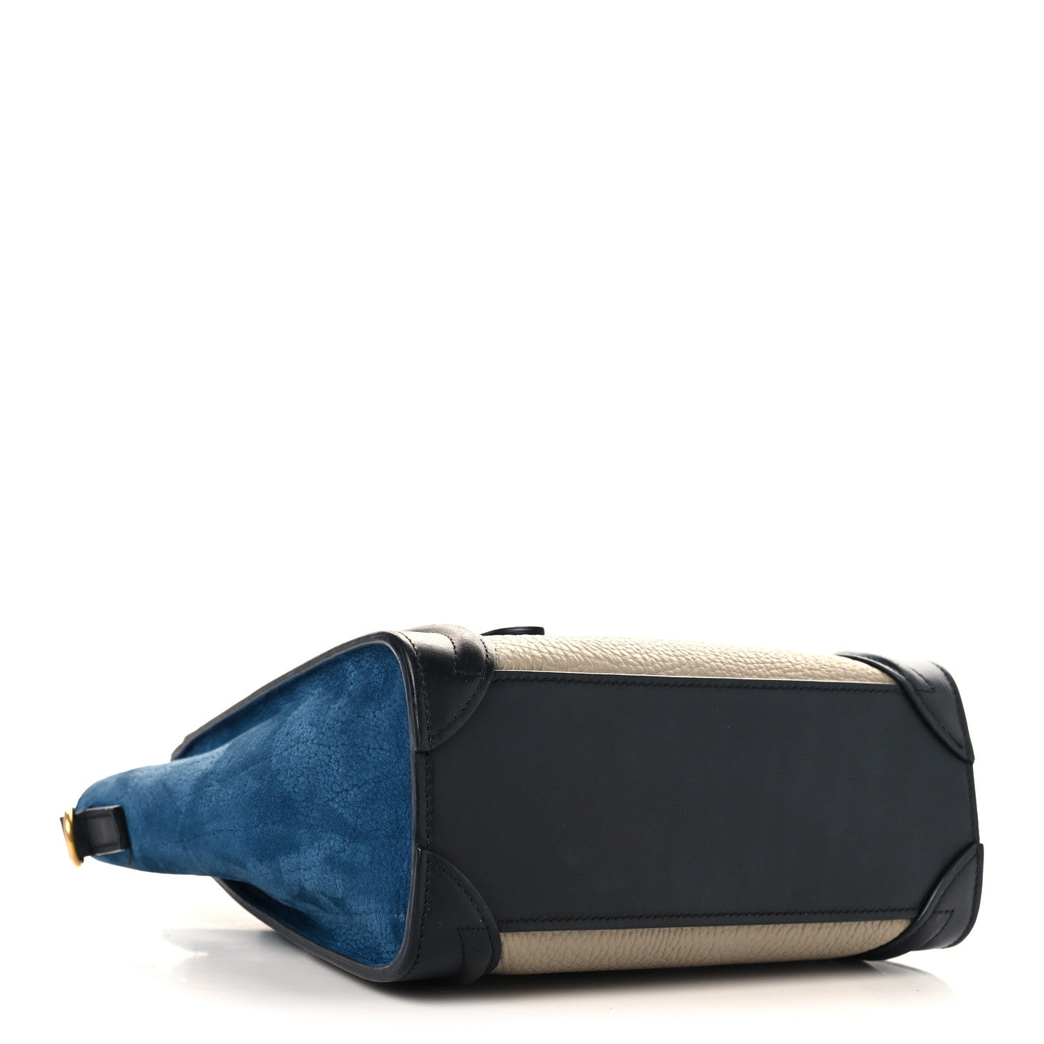 Bullhide Calfskin Nubuck Nano Tri-Color Luggage Light Taupe