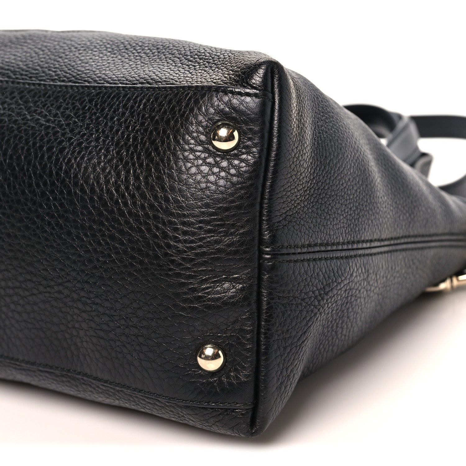 Cellarius Calfskin Small Soho Top Handle Satchel Black