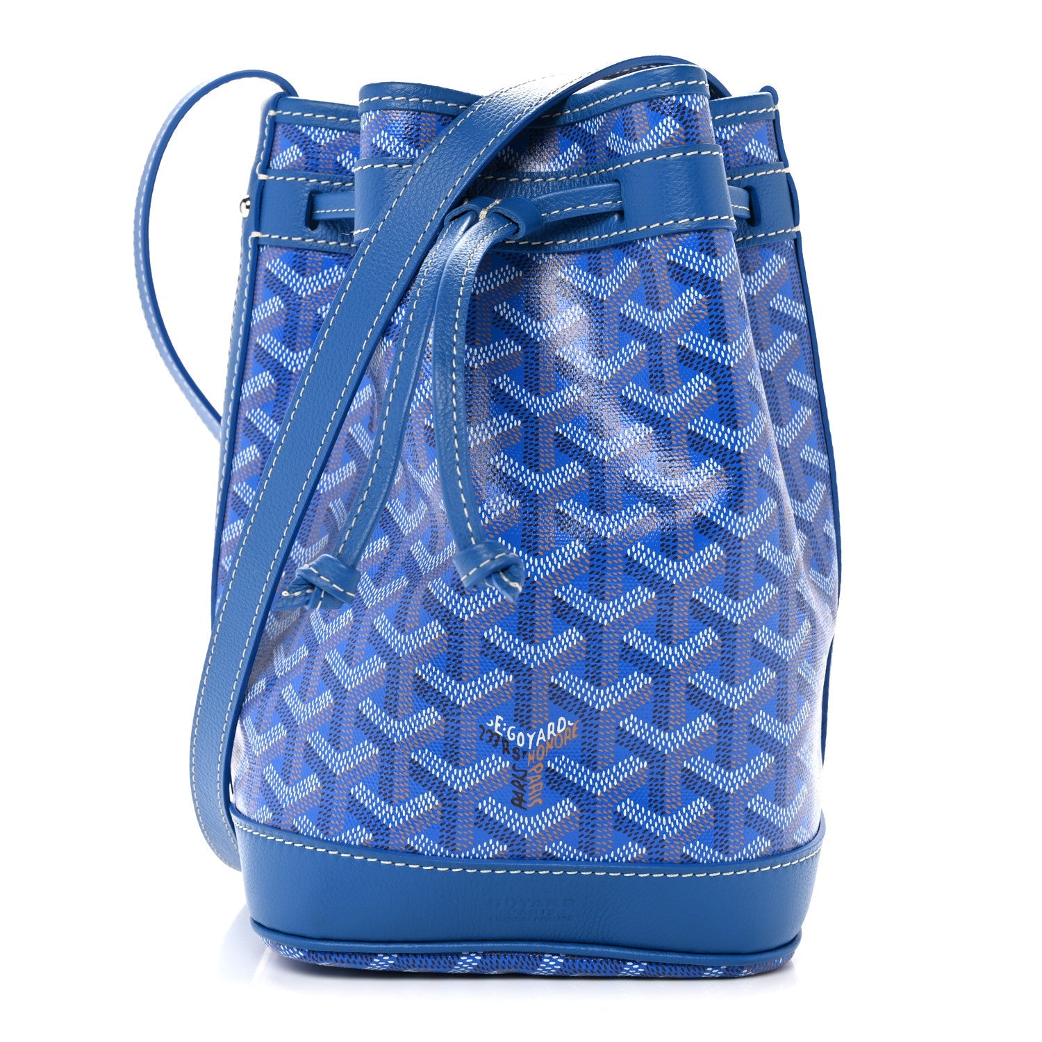 Goyardine Petit Flot Bucket Bag PM Sky Morning