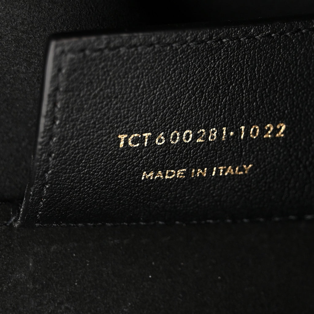 Calfskin Large Shopping Tote Black