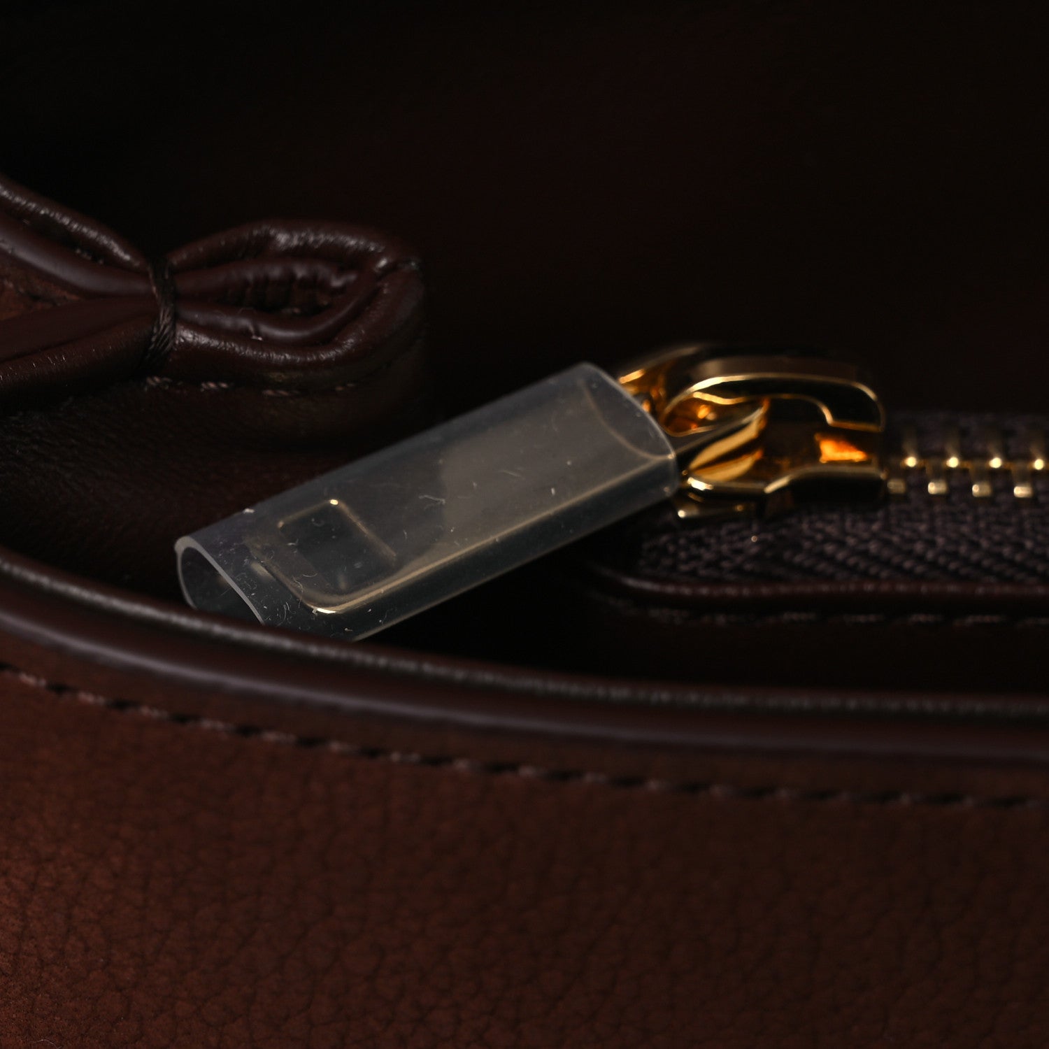 Grained Nubuck Calfskin Medium Nino Chestnut