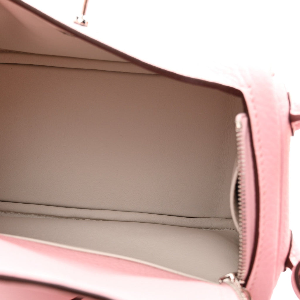 Taurillon Clemence Verso Mini Lindy 20 Rose Sakura Gris Perle Rose Sakura Gris Perle
