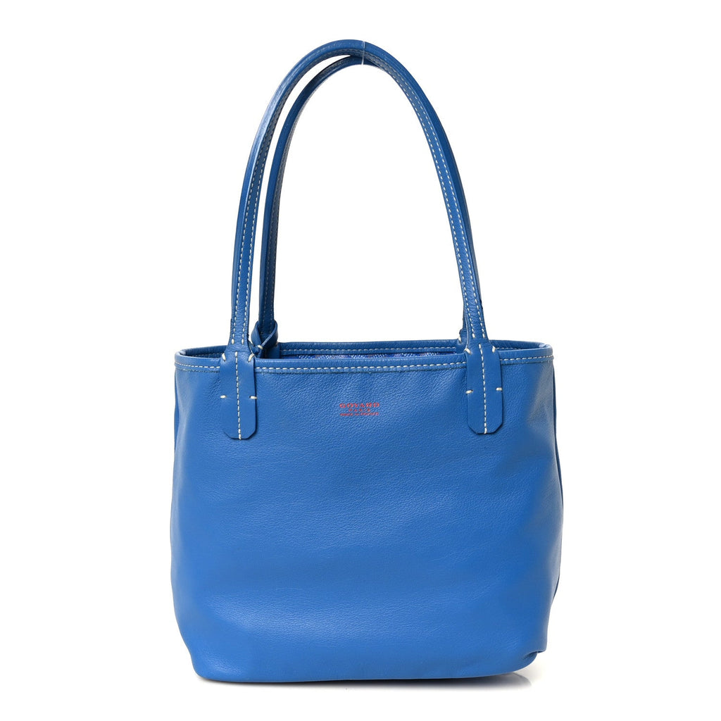 Goyardine Reversible Mini Anjou Sky Blue