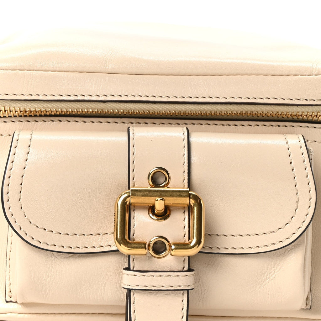 Shiny Buffalo Small Double Carry Camera Bag Sweet Beige